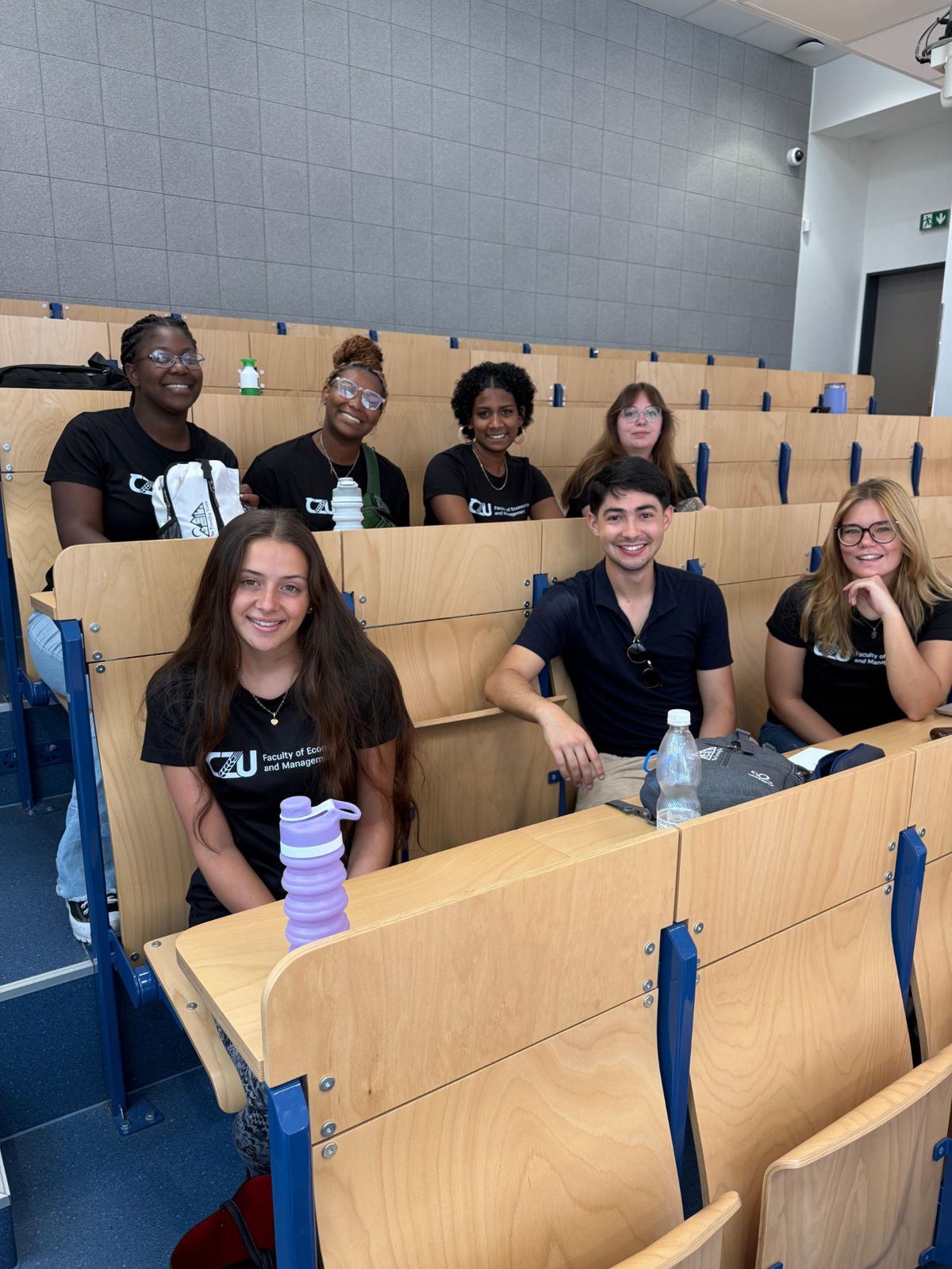 TTY students seated in a university lecture hall